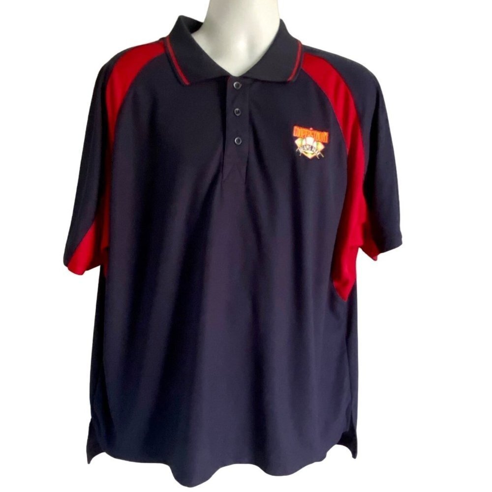 Cooperstown Dreams Park Baseball Navy Blue Polo Shirt Men's 2XL - Picture 2 of 10